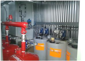 Water treatment plant in container